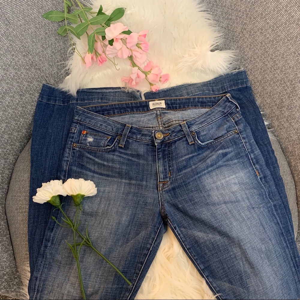 Hudson Flair Leg Light Washed Jeans Size 29